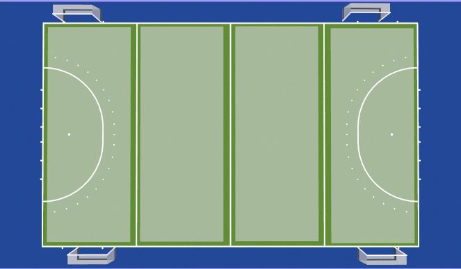 Hockey Session Plan Drill (Colour): 5/6 aside games