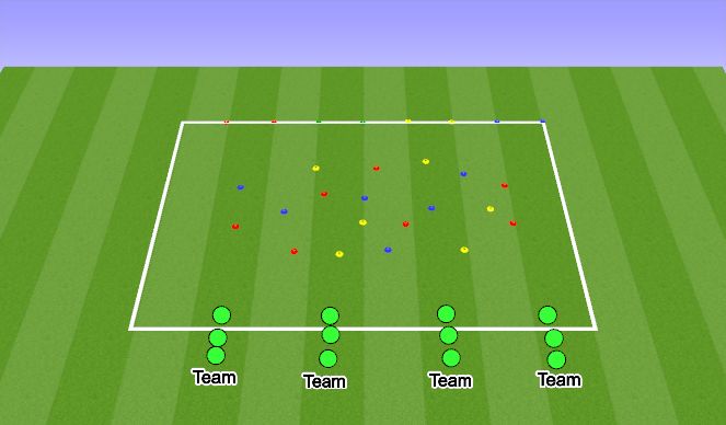 Football/Soccer Session Plan Drill (Colour): Team Building 3 