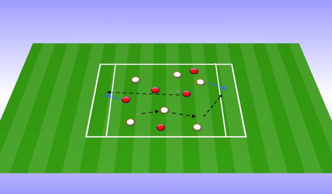 Football/Soccer Session Plan Drill (Colour): Warm up