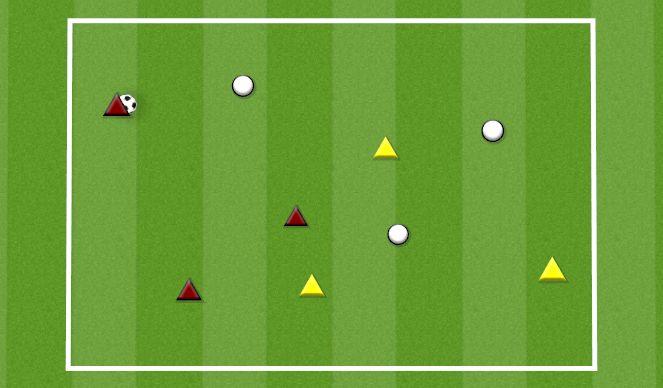 Football/Soccer Session Plan Drill (Colour): POSSESSION THREE TEAM CHANGE OVER 6V3