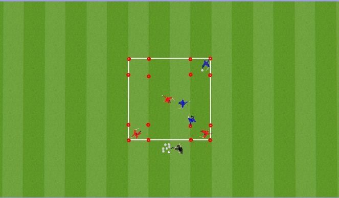 Football/Soccer Session Plan Drill (Colour): Animation 3