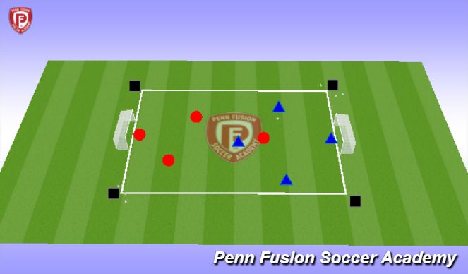 Football/Soccer Session Plan Drill (Colour): Conditioned Game