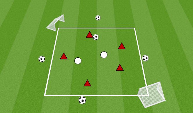 Football/Soccer Session Plan Drill (Colour): RONDO 5V2 WIN AND SCORE