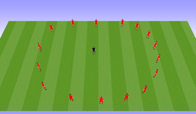 Football/Soccer Session Plan Drill (Colour): Dynamic Stretch