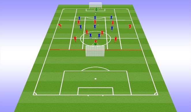 Football/Soccer Session Plan Drill (Colour): TG 11v9