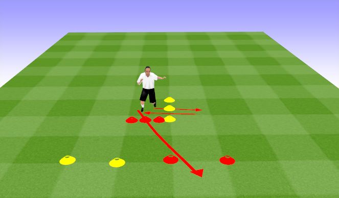 Football/Soccer Session Plan Drill (Colour): SAQs