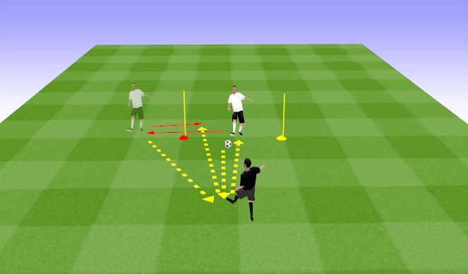 Football/Soccer Session Plan Drill (Colour): Technical Reps