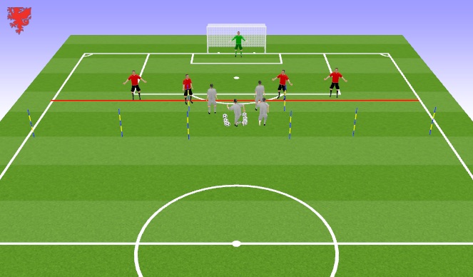 Football/Soccer Session Plan Drill (Colour): SSG