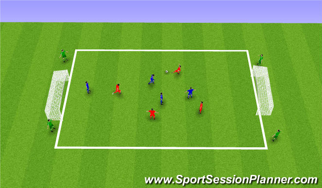 Football/Soccer Session Plan Drill (Colour): SSG - Valencia