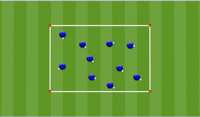 Football/Soccer Session Plan Drill (Colour): Bounce Juggling