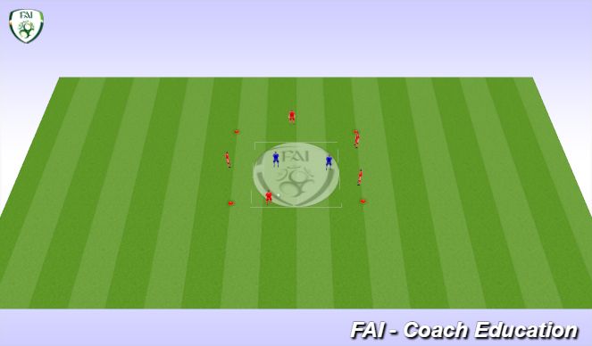 Football/Soccer Session Plan Drill (Colour): Warm Up