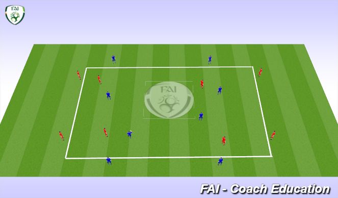 Football/Soccer Session Plan Drill (Colour): Possession Game