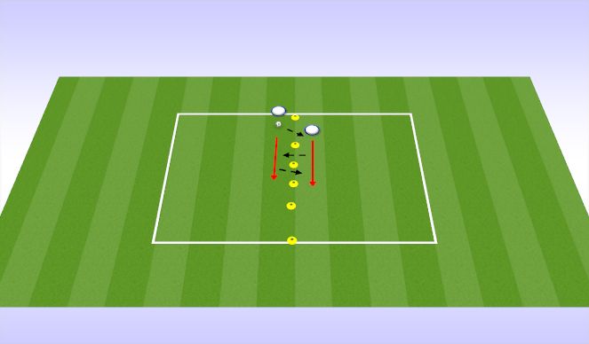 Football/Soccer Session Plan Drill (Colour): Simple