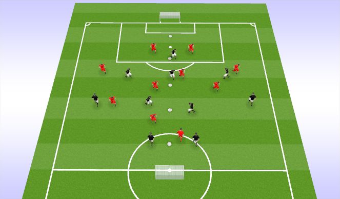 Football/Soccer Session Plan Drill (Colour): TS - Warm Up