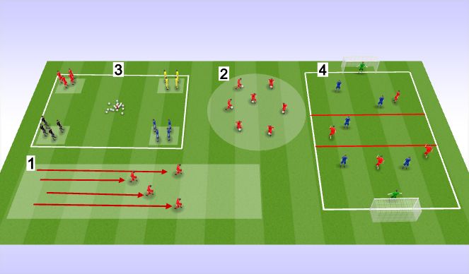 Football/Soccer Session Plan Drill (Colour): Screen 1