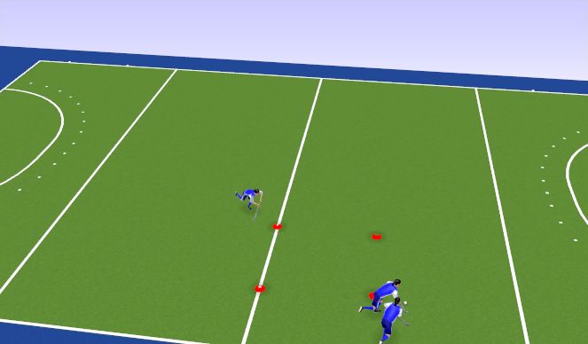 Hockey Session Plan Drill (Colour): Animation 1