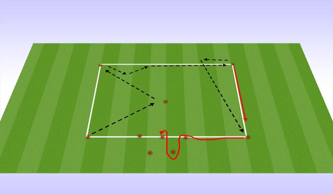 Football/Soccer Session Plan Drill (Colour): Tech Rep- Passing/Dribbling