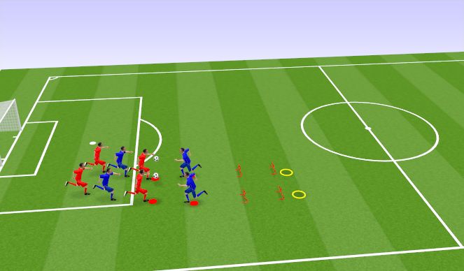 Football/Soccer Session Plan Drill (Colour): drill with exercise