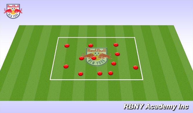 Football/Soccer Session Plan Drill (Colour): Warm up