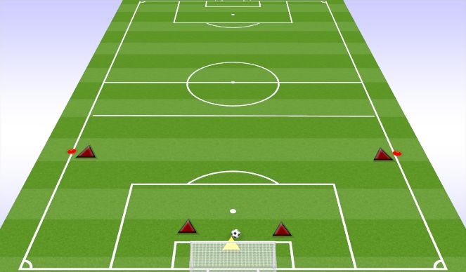 Football/Soccer Session Plan Drill (Colour): BACK FOUR ANIMATION)