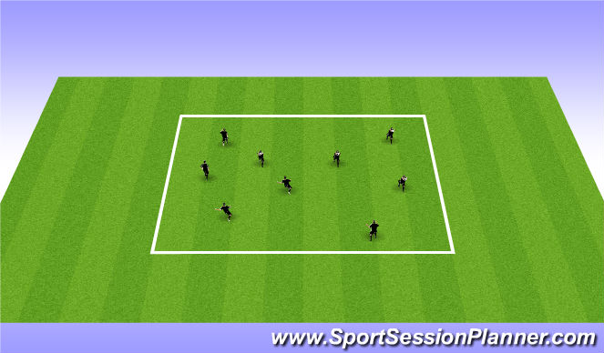 Football/Soccer Session Plan Drill (Colour): Warm up - Skills