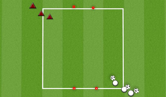 Football/Soccer Session Plan Drill (Colour): 1V1 TO GOAL