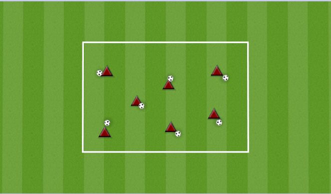 Football/Soccer Session Plan Drill (Colour): WARM UP: KNOCKOUT