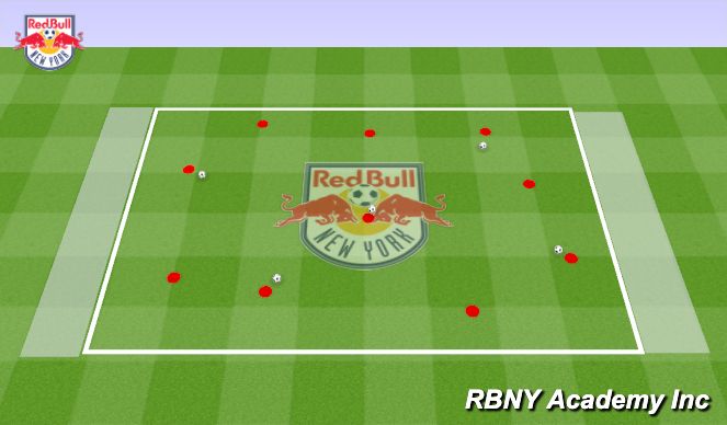 Football/Soccer Session Plan Drill (Colour): Closing the ball (Technical)