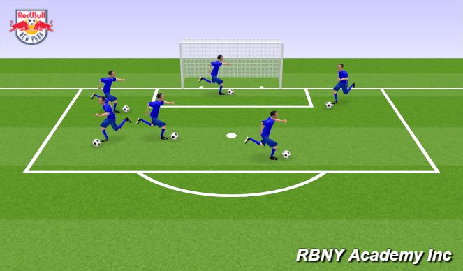 Football/Soccer Session Plan Drill (Colour): Activation