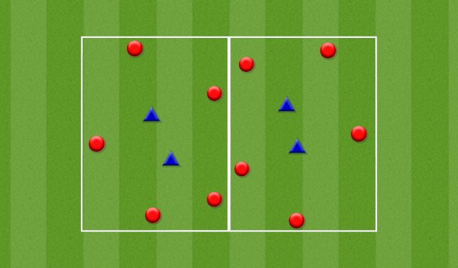 Football/Soccer Session Plan Drill (Colour): Rondos