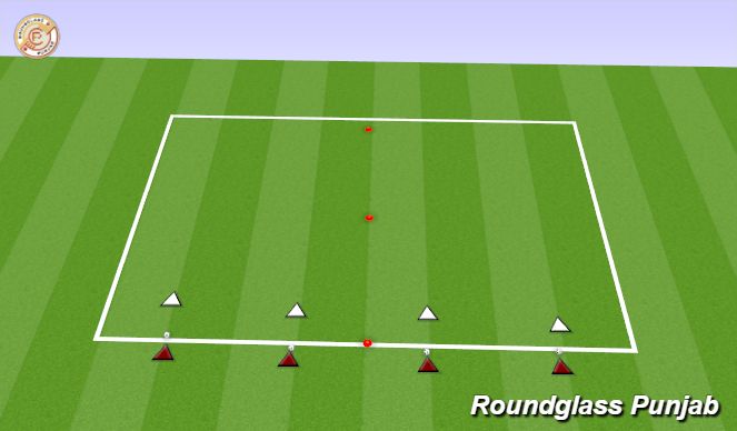 Football/Soccer Session Plan Drill (Colour): Warm Up