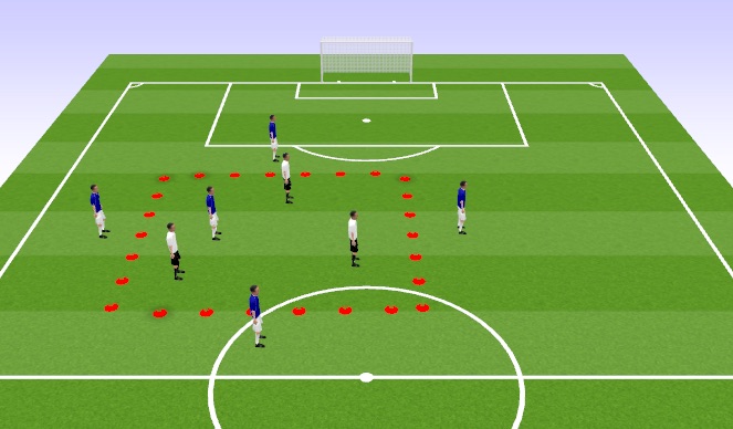 Football/Soccer Session Plan Drill (Colour): 5v3 Rondo