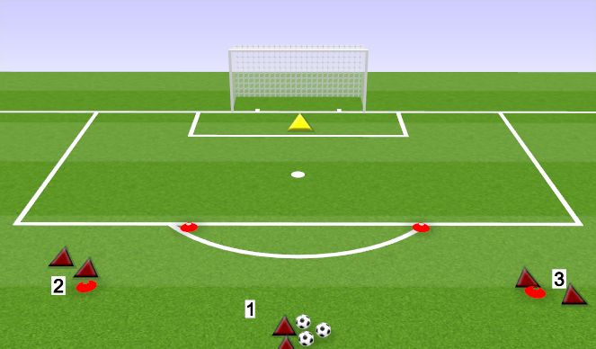 Football/Soccer Session Plan Drill (Colour): OVERLAP AND SHOOT