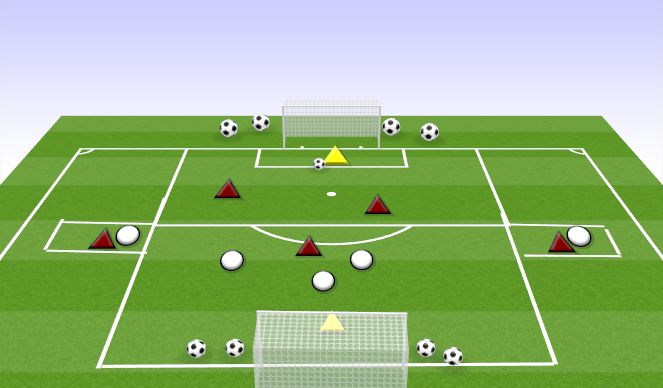 Football/Soccer Session Plan Drill (Colour): OVERLAP GAME