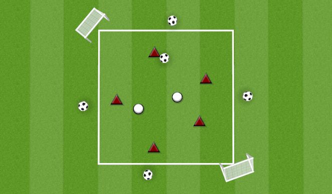 Football/Soccer Session Plan Drill (Colour): RONDO 5V2 WIN AND SCORE