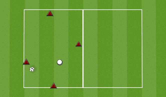 Football/Soccer Session Plan Drill (Colour): 4v1 