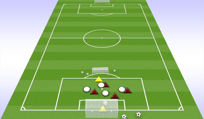 Football/Soccer Session Plan Drill (Colour): 4V4 LIGHTNING