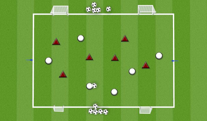 Football/Soccer Session Plan Drill (Colour): TRANSITION MOURINHO