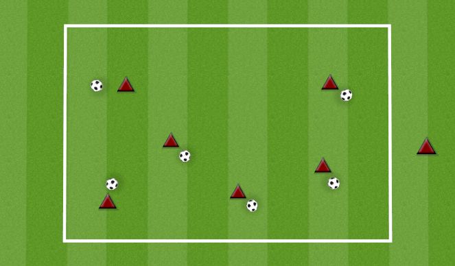 Football/Soccer Session Plan Drill (Colour): BANDIT BALL