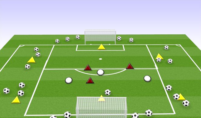 Football/Soccer Session Plan Drill (Colour): TRANSITION: FAR