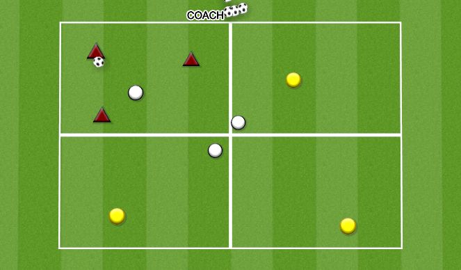 Football/Soccer Session Plan Drill (Colour): 3V1 TRANSIITION