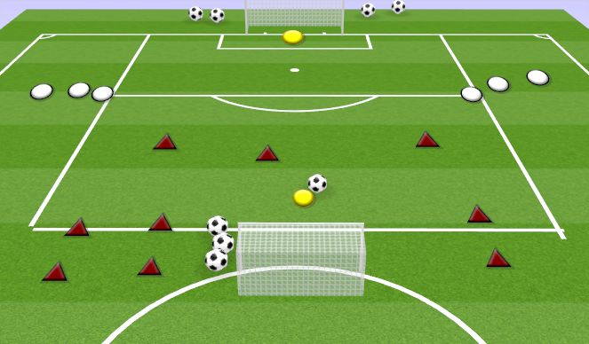 Football/Soccer Session Plan Drill (Colour): TRANSITION 3V2