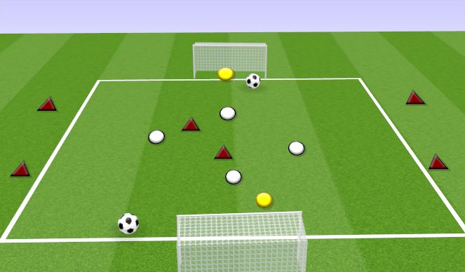 Football/Soccer Session Plan Drill (Colour): ARSENAL 4V2+4