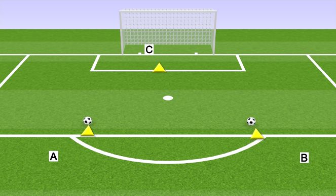 Football/Soccer Session Plan Drill (Colour): SIDE FOOTED PASS