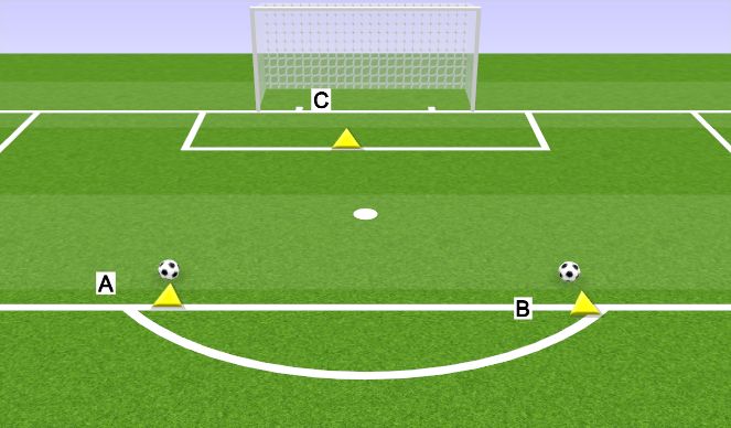 Football/Soccer Session Plan Drill (Colour): LATERAL MOVEMENT