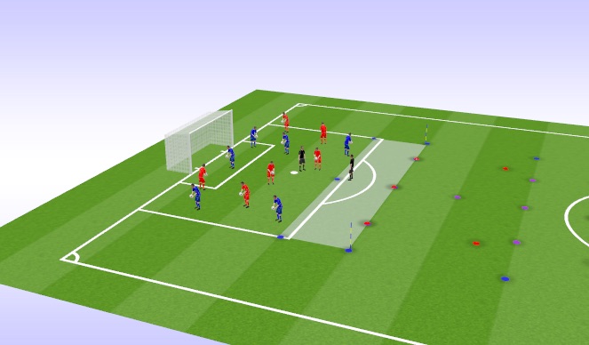 Football/Soccer Session Plan Drill (Colour): Warm Up