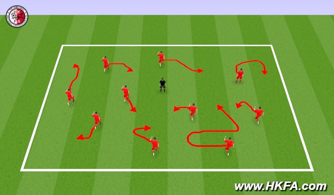 Football/Soccer Session Plan Drill (Colour): Screen 1