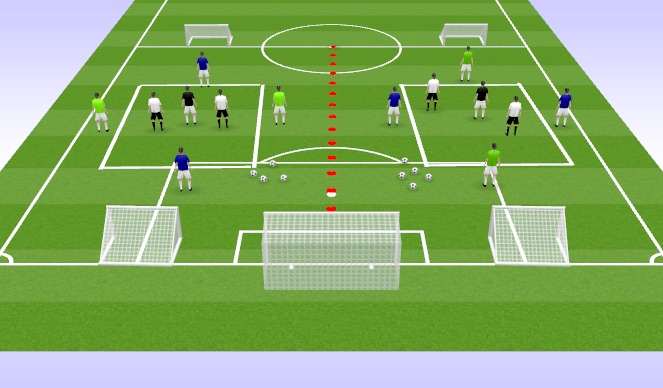 Football/Soccer Session Plan Drill (Colour): 5v2 Rondo