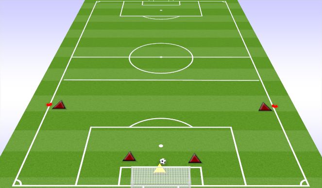 Football/Soccer Session Plan Drill (Colour): BACK FOUR ANIMATION)