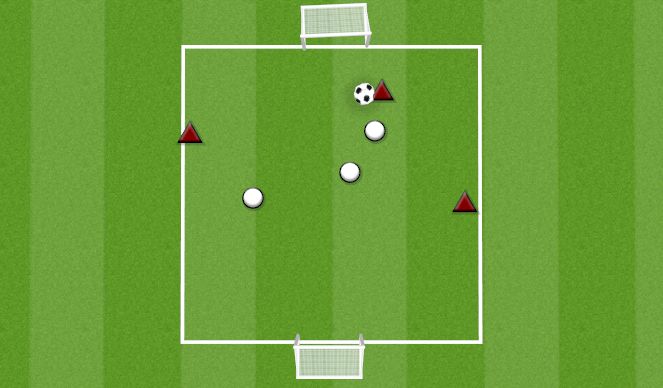 Football/Soccer Session Plan Drill (Colour): STRONG SIDE DEEFNDING